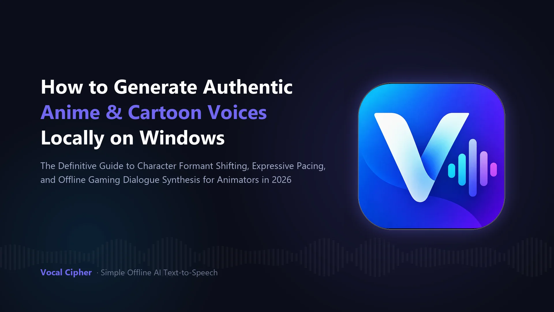 How to Generate Authentic Anime and Cartoon Voices Locally on Windows