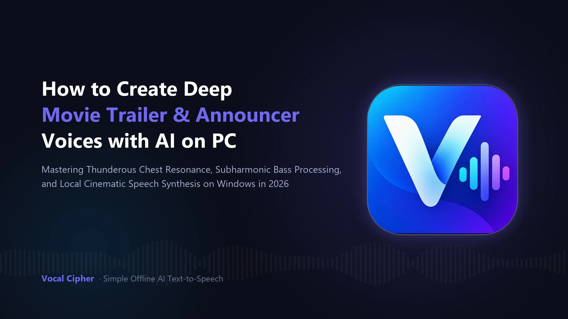 How to Create Deep Movie Trailer and Announcer Voices with AI