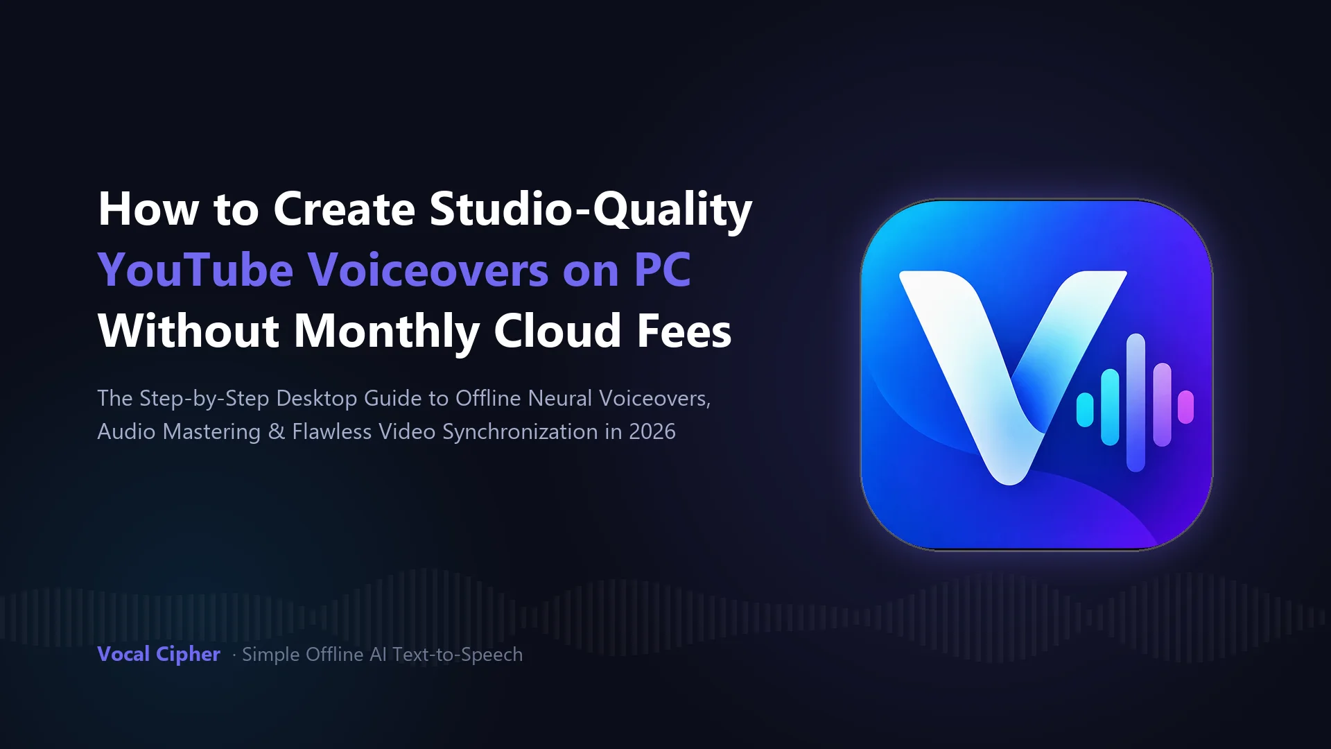 How to Create Studio-Quality YouTube Voiceovers on PC (Without Monthly Cloud Fees)
